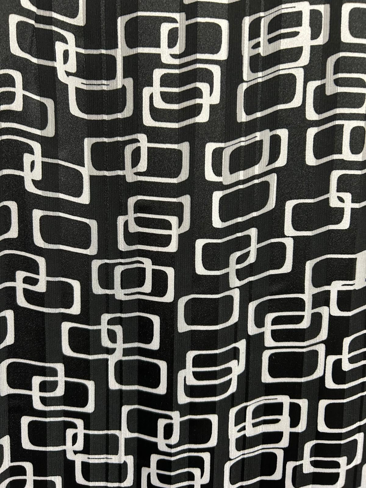 Border Tunic - BLACK/WHITE PRINT