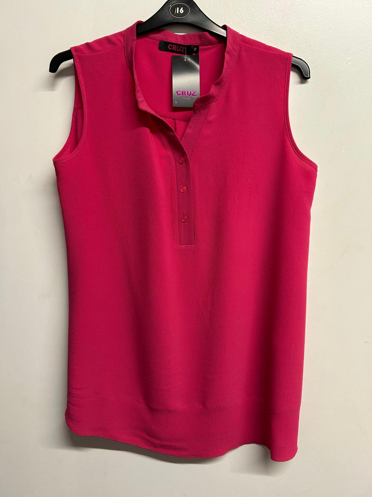 Sleeveless Shirt - FUSHIA