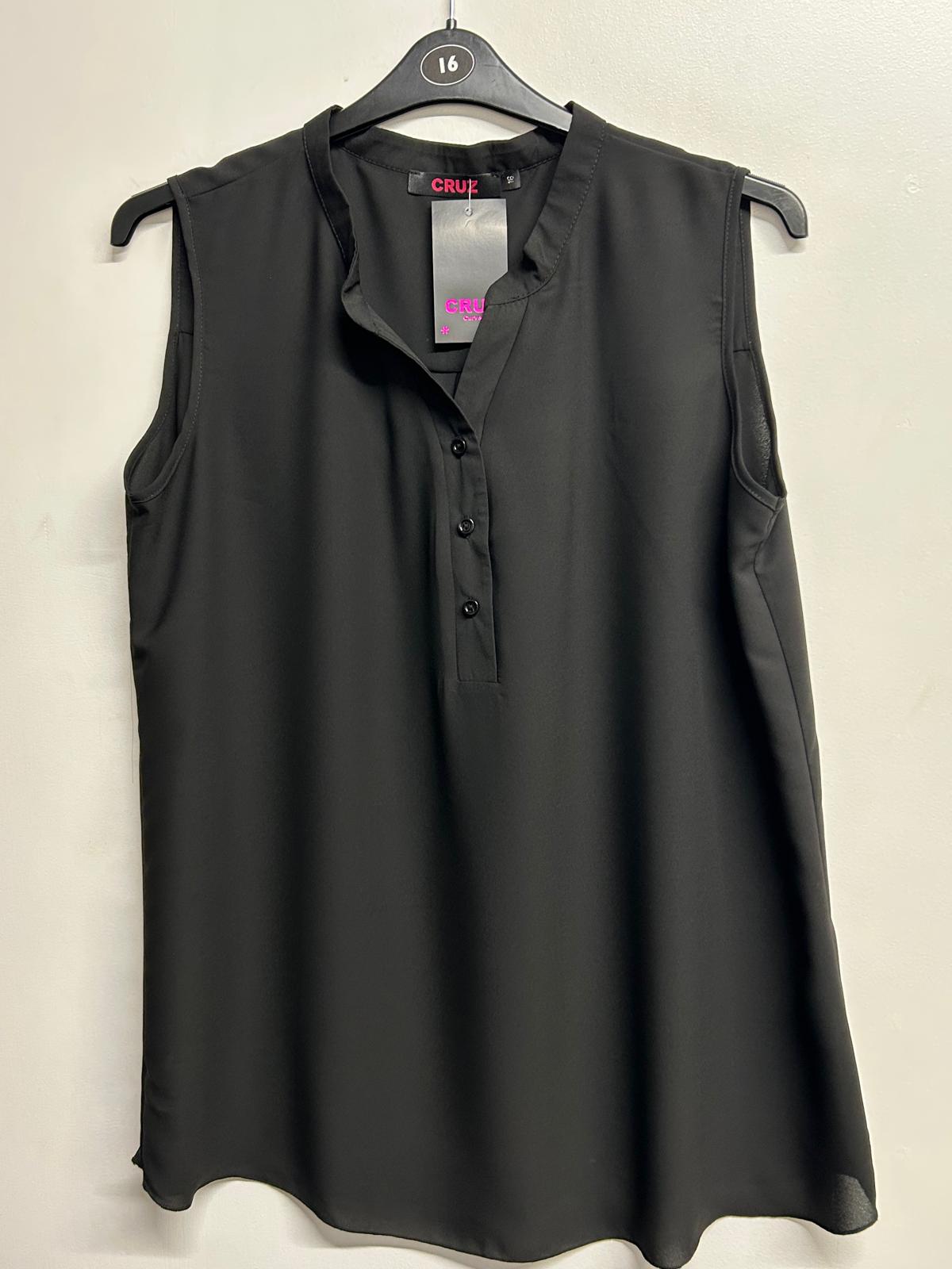 Sleeveless Shirt - BLACK