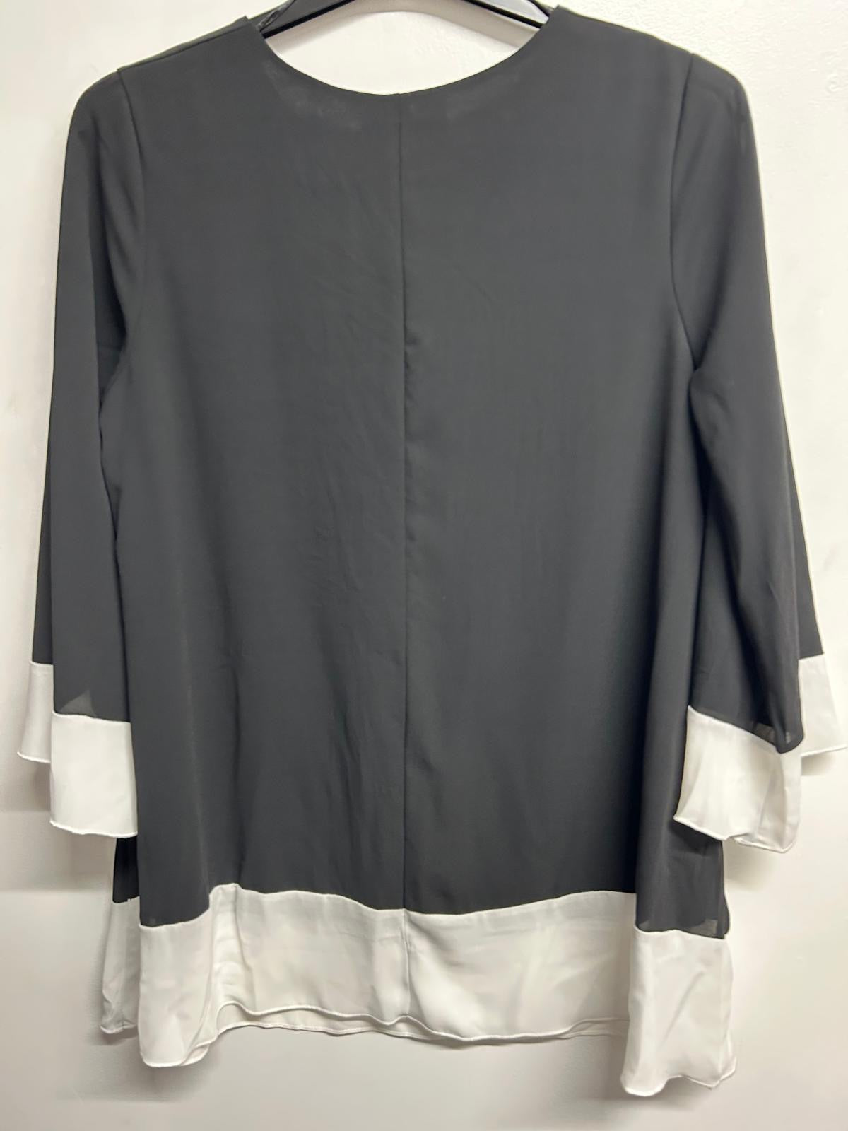 Border Tunic - BLACK / WHITE