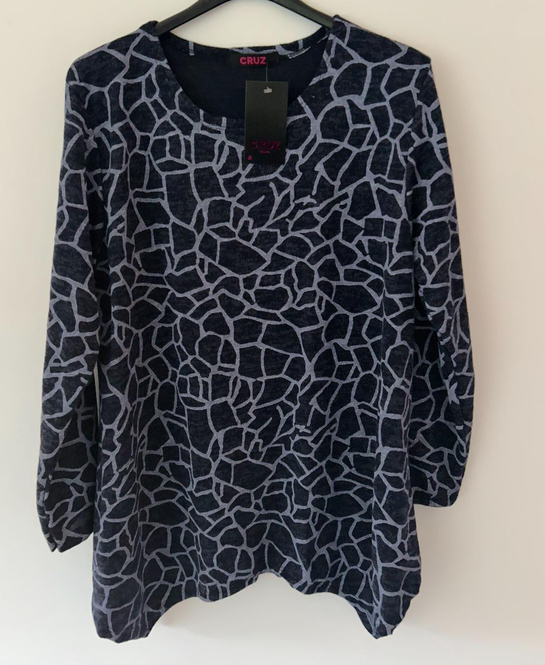 Pebble Print Top - 3 colours ONE SIZE