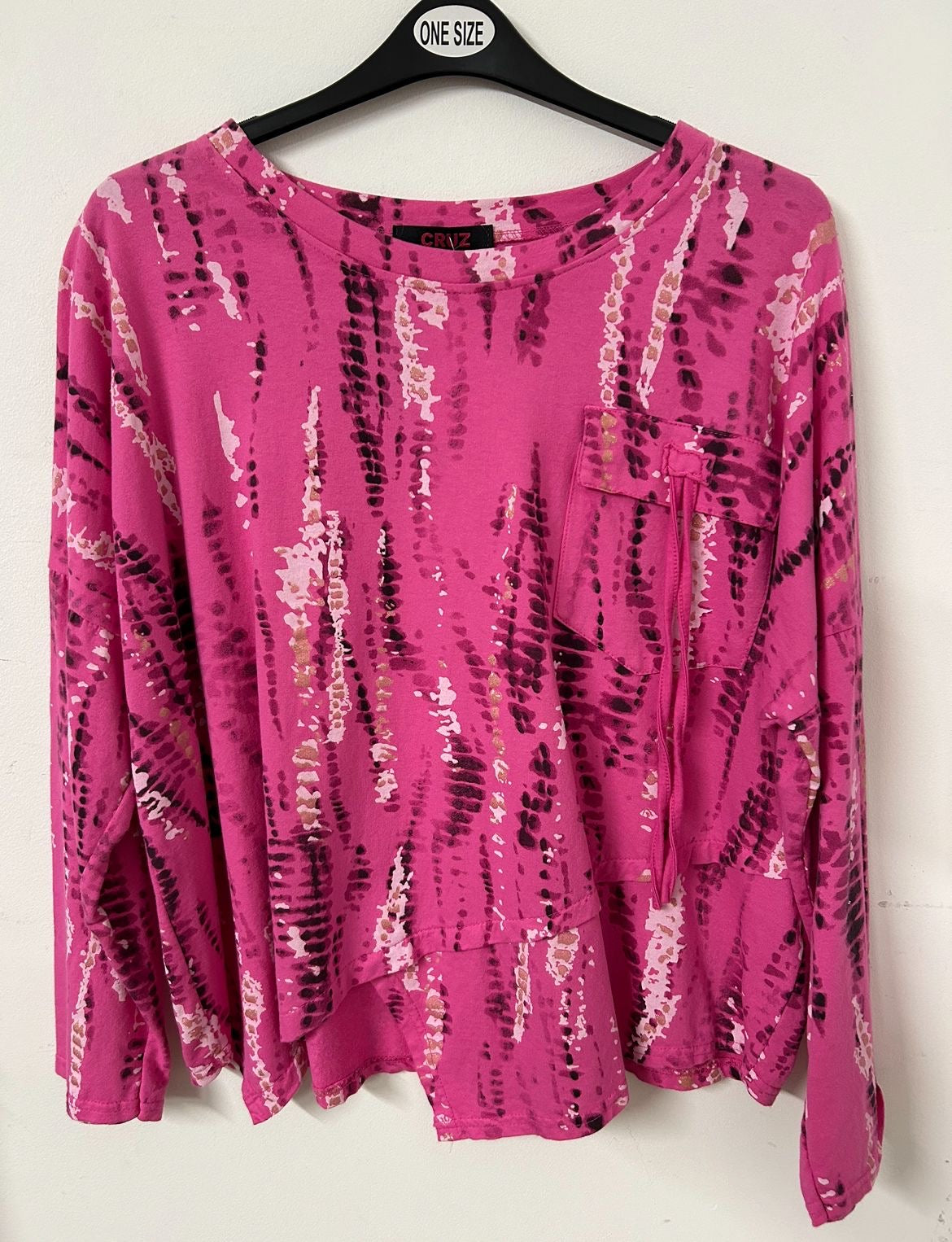 Fabulous Fushia One Pocket Top - ONE SIZE