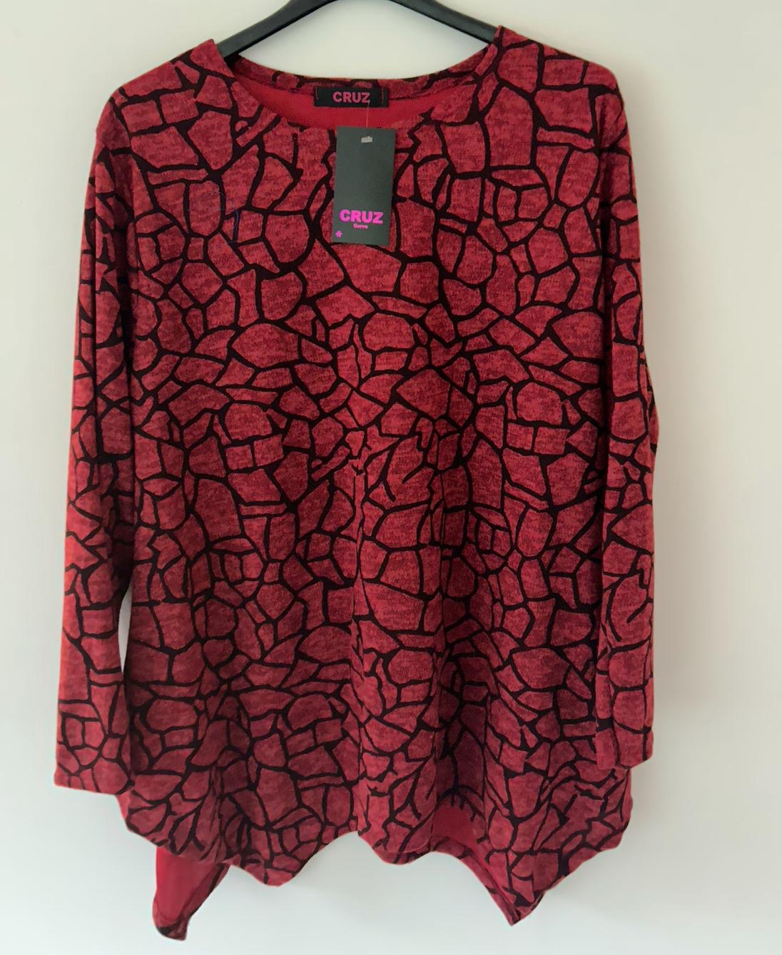 Pebble Print Top - 3 colours ONE SIZE